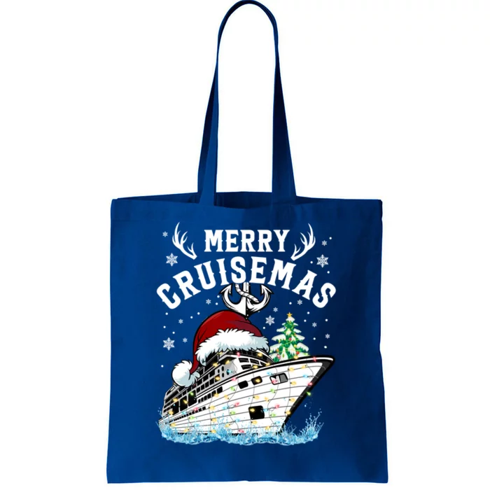 Merry Cruisemas Funny Cruise Ship Family Christmas Gift Tote Bag