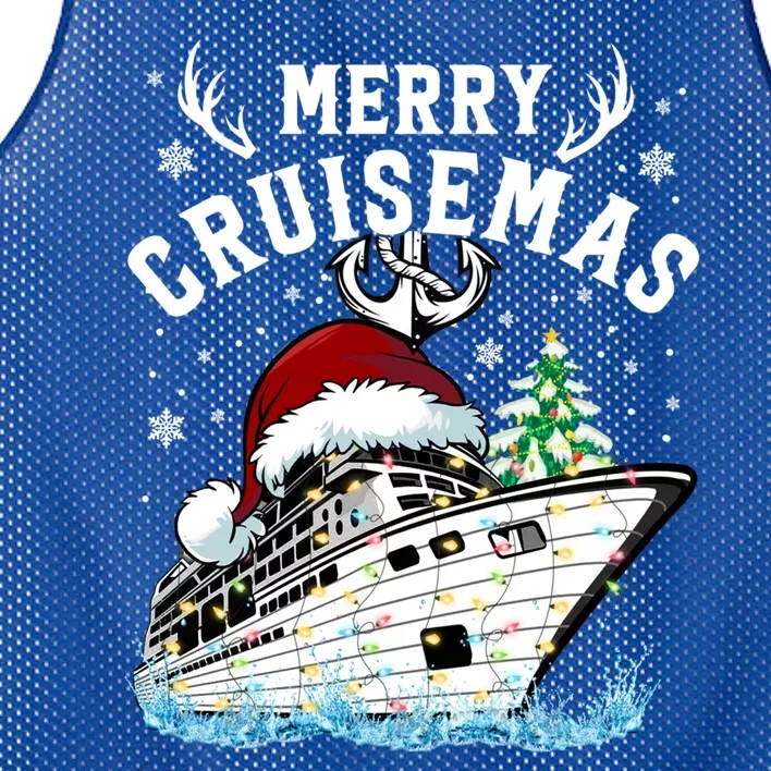 Merry Cruisemas Funny Cruise Ship Family Christmas Gift Mesh Reversible Basketball Jersey Tank