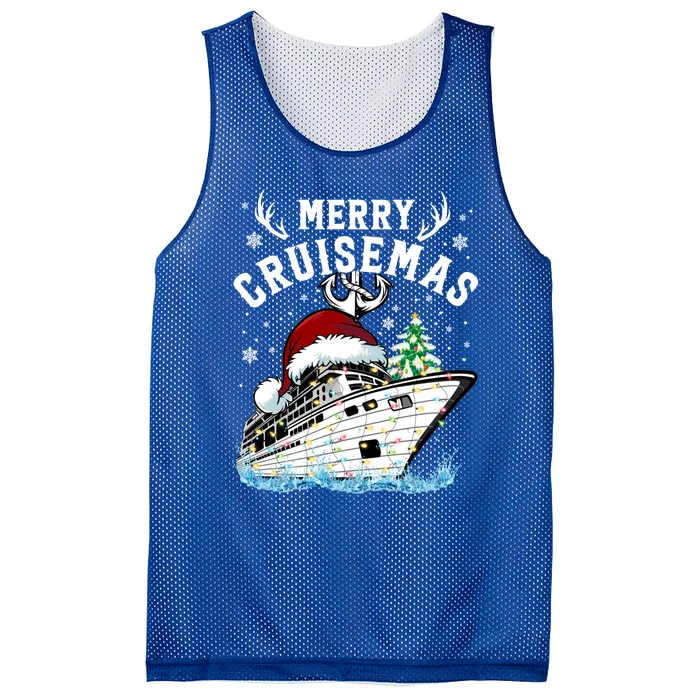 Merry Cruisemas Funny Cruise Ship Family Christmas Gift Mesh Reversible Basketball Jersey Tank