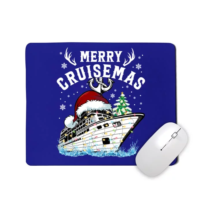 Merry Cruisemas Funny Cruise Ship Family Christmas Gift Mousepad