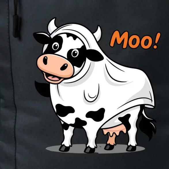 Moo! Cute Funny Cow Print Ghost Halloween Daily Commute Backpack