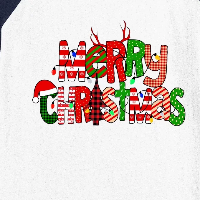 Merry Christmas Family Matching Baseball Sleeve Shirt