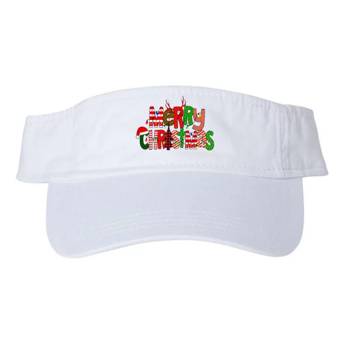 Merry Christmas Family Matching Valucap Bio-Washed Visor