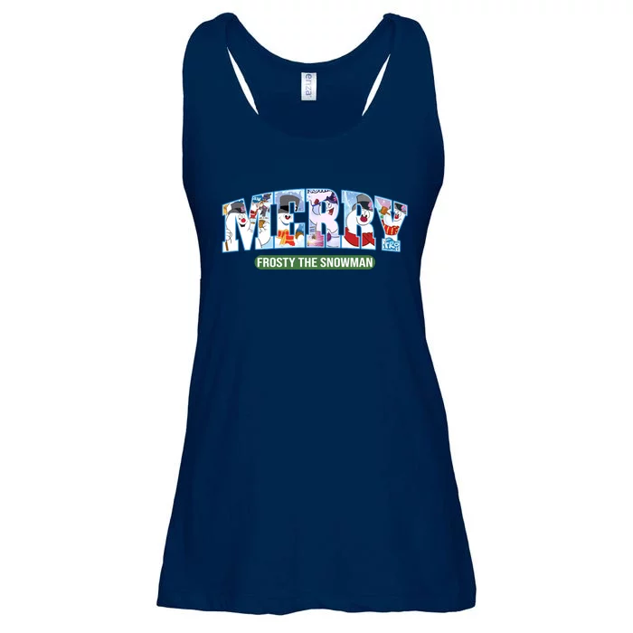 Merry Christmas Frosty Snowman Christmas Movie Frosty Snowman Xmas Ladies Essential Flowy Tank