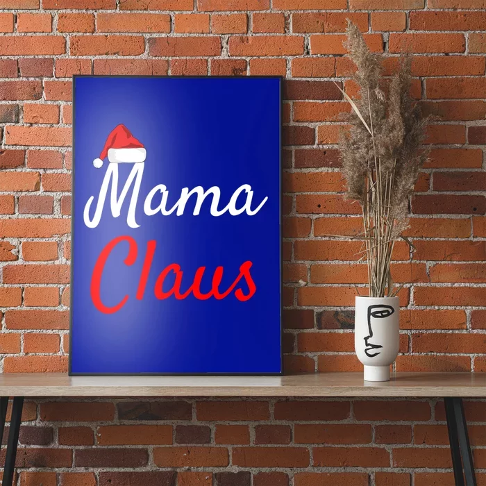 Mama Claus Funny Gift Meaningful Gift Daddy Claus Mama Claus Pajamas Funny Gift Poster