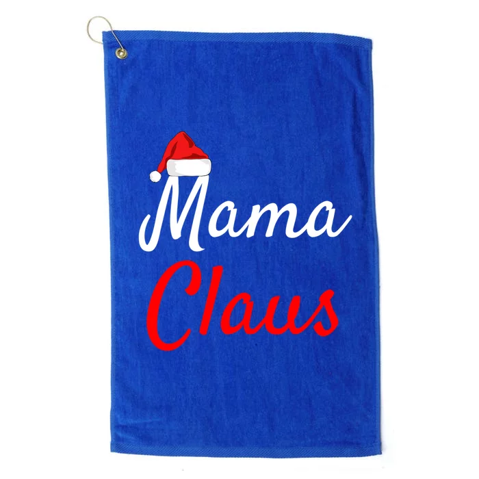 Mama Claus Funny Gift Meaningful Gift Daddy Claus Mama Claus Pajamas Funny Gift Platinum Collection Golf Towel