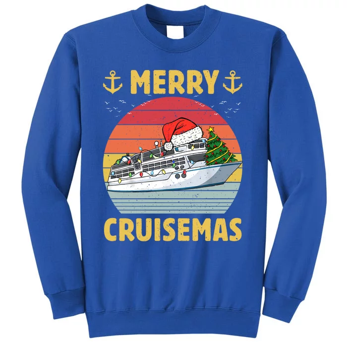 Merry Cruisemas Funny Cruise Ship Family Christmas Vintage Cool Gift Sweatshirt