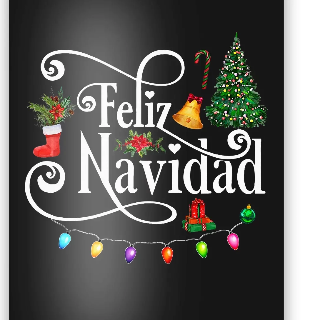 Mexican Christmas Feliz Navidad Spanish Christmas Poster