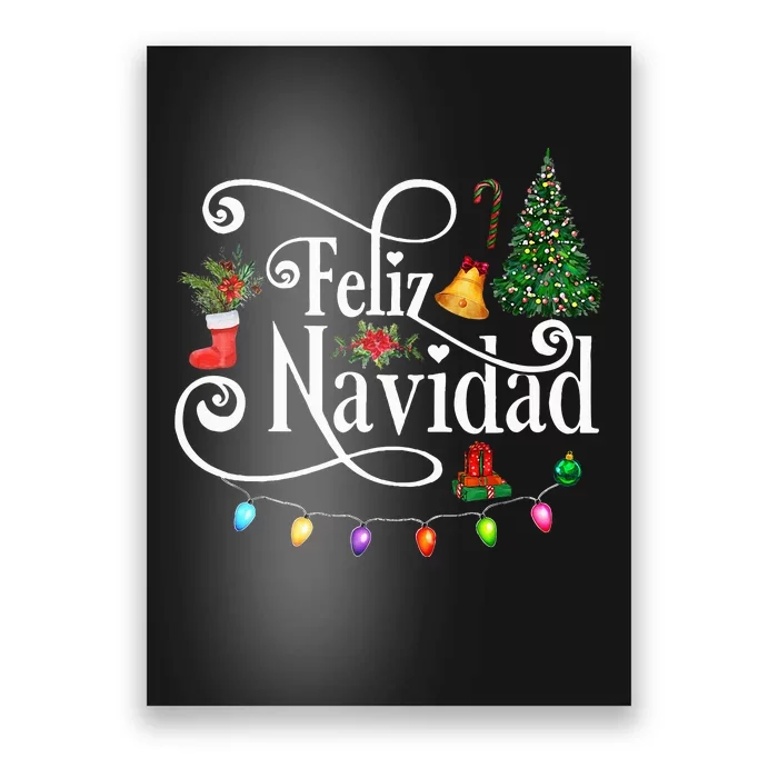 Mexican Christmas Feliz Navidad Spanish Christmas Poster