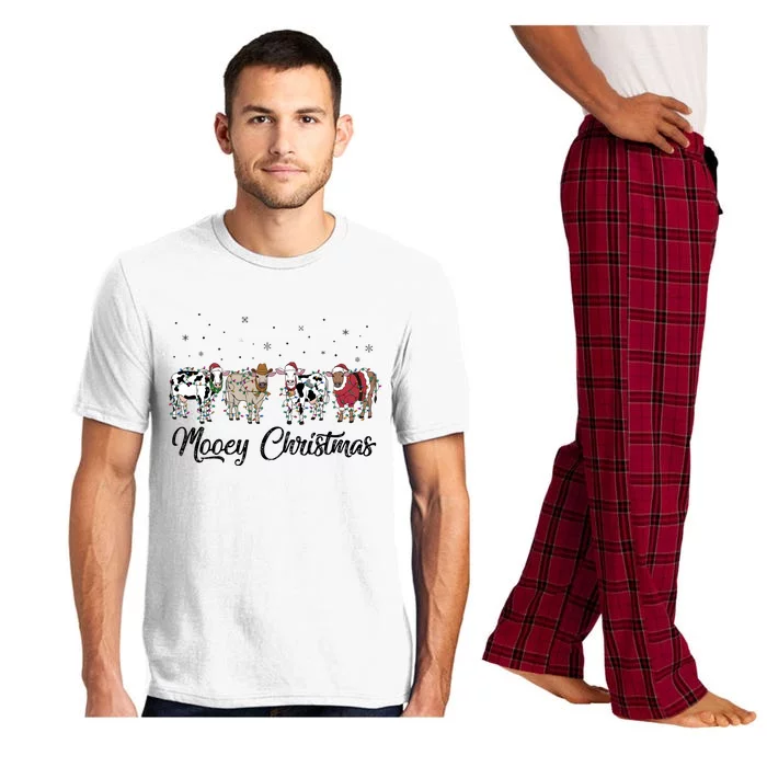 Mooey Christmas Funny Cow Holiday Xmas Holiday Pajama Set