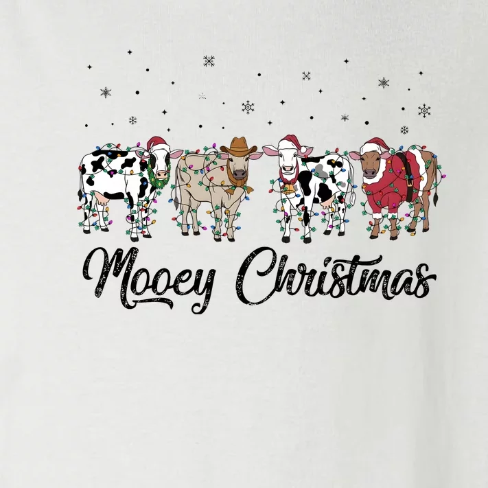 Mooey Christmas Funny Cow Holiday Xmas Holiday Toddler Long Sleeve Shirt