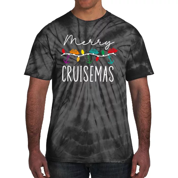 Merry Cruisemas Family Cruise Christmas Cruisin Crew Tie-Dye T-Shirt