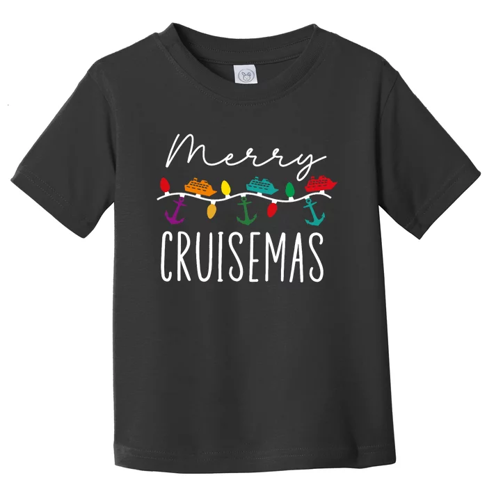 Merry Cruisemas Family Cruise Christmas Cruisin Crew Toddler T-Shirt