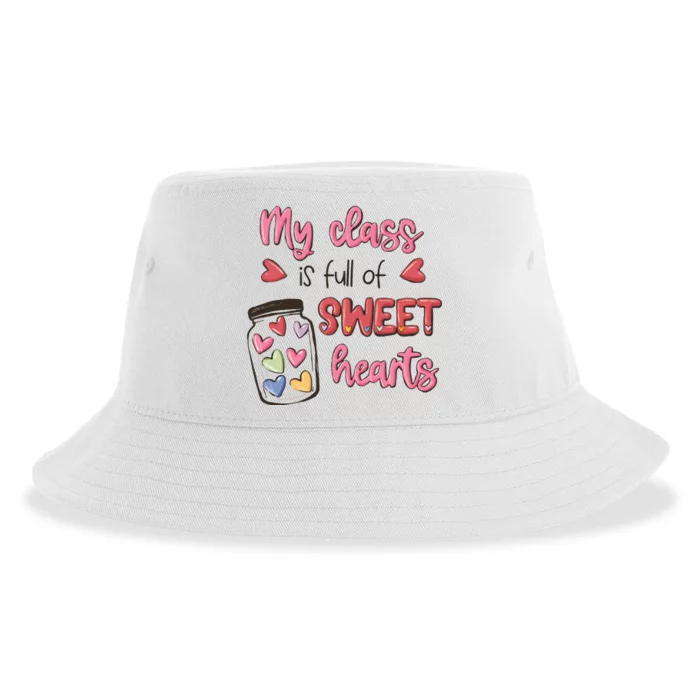 My Class Full Of Sweet Hearts Valentines Day Teacher Sustainable Bucket Hat