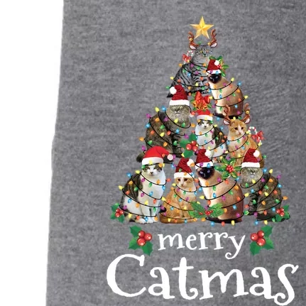 Merry Catmas Funny Cat Mom Cat Dad Christmas Cat Funny Gift Doggie 3-End Fleece Hoodie