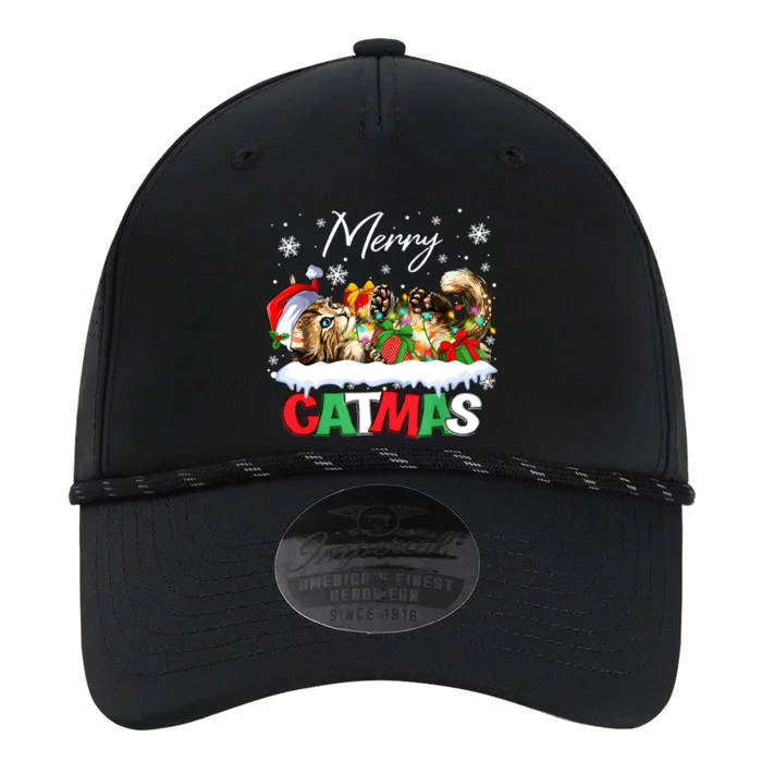 Merry Catmas Funny Cat Dad Cat Mom Christmas Cat Performance The Dyno Cap