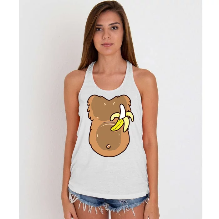 Monkey Costume For Monkey Halloween Costume Women's Knotted Racerback Tank