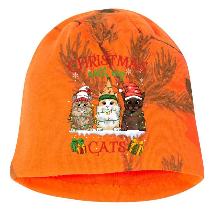 Merry Catmas Funny Christmas Cagift For Cat Lovers Gift Kati - Camo Knit Beanie