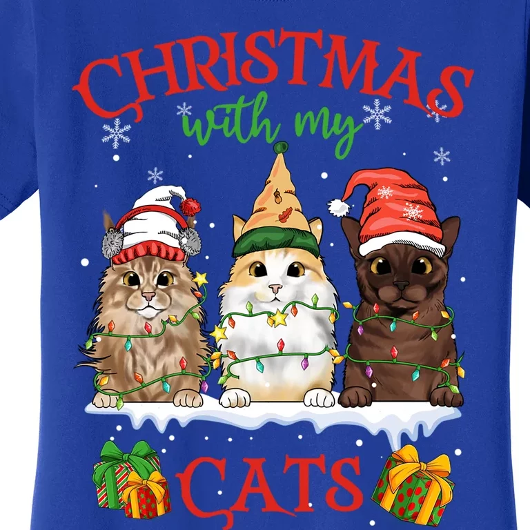 Merry Catmas Funny Christmas Cagift For Cat Lovers Gift Women's T-Shirt