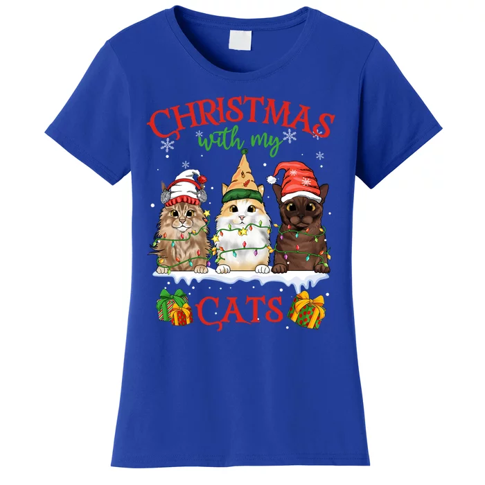 Merry Catmas Funny Christmas Cagift For Cat Lovers Gift Women's T-Shirt