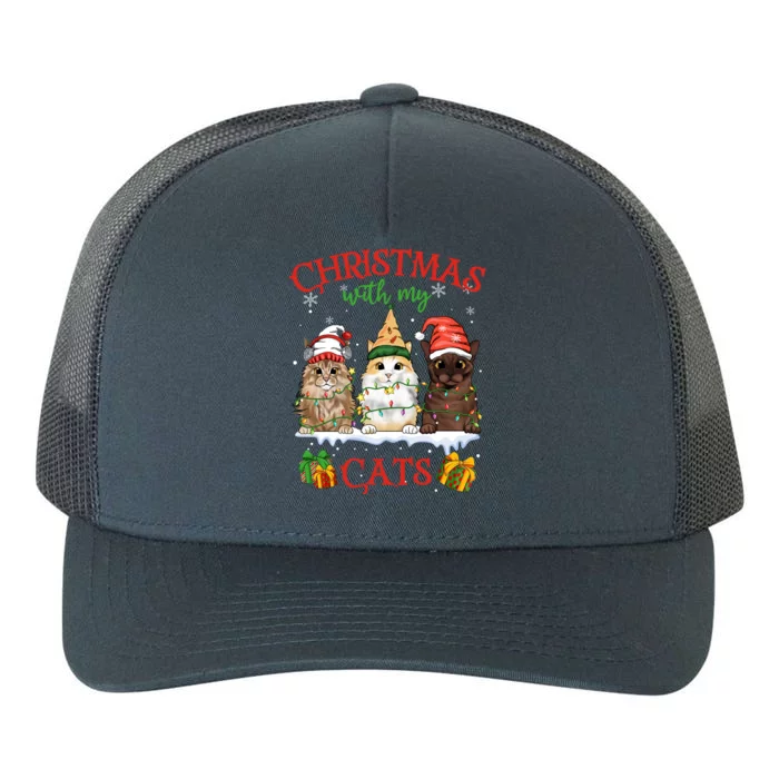 Merry Catmas Funny Christmas Cagift For Cat Lovers Gift Yupoong Adult 5-Panel Trucker Hat