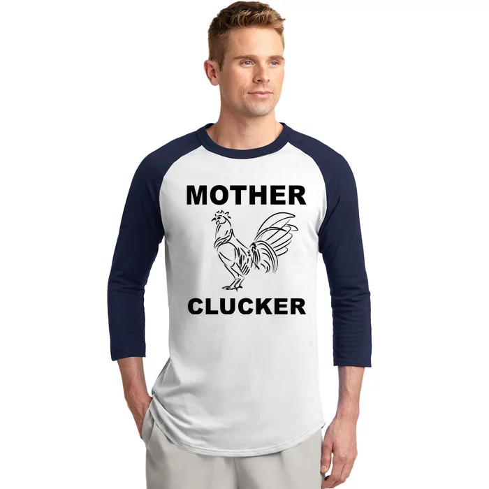 Mother Clucker Funny Chicken Baseball Sleeve Shirt