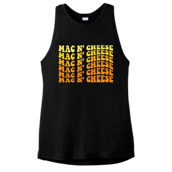 Mac & Cheese Funny Mac NCheese Mac NCheese Ladies Tri-Blend Wicking Tank