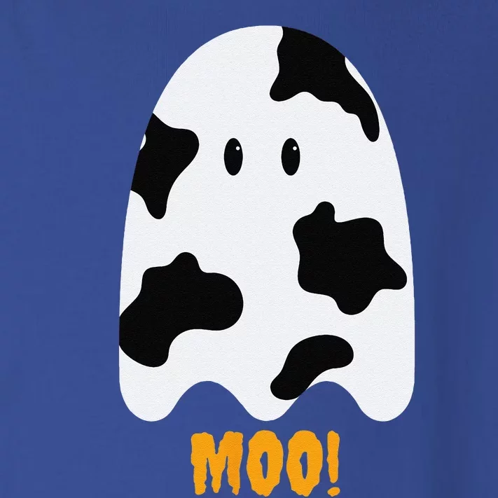 Moo! Cute Funny Cow Print Ghost Halloween Toddler Long Sleeve Shirt