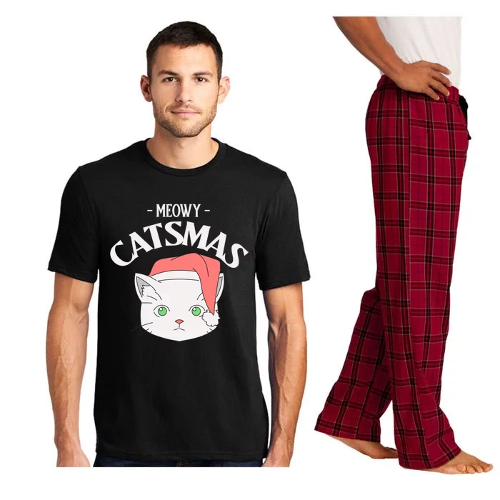 Meowy Catsmas Funny Gift Pajama Set