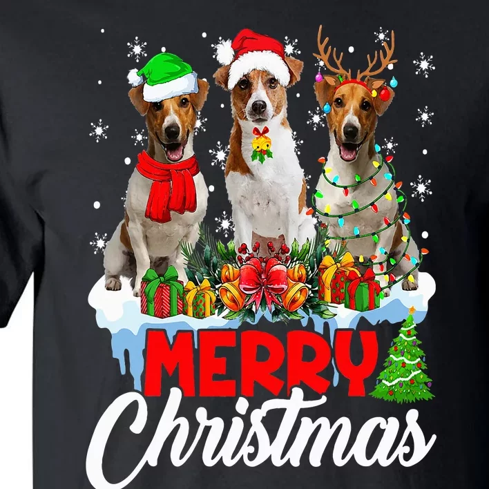 Merry Christmas Funny Jack Russell Terrier Dog Lover Xmas Tall T-Shirt