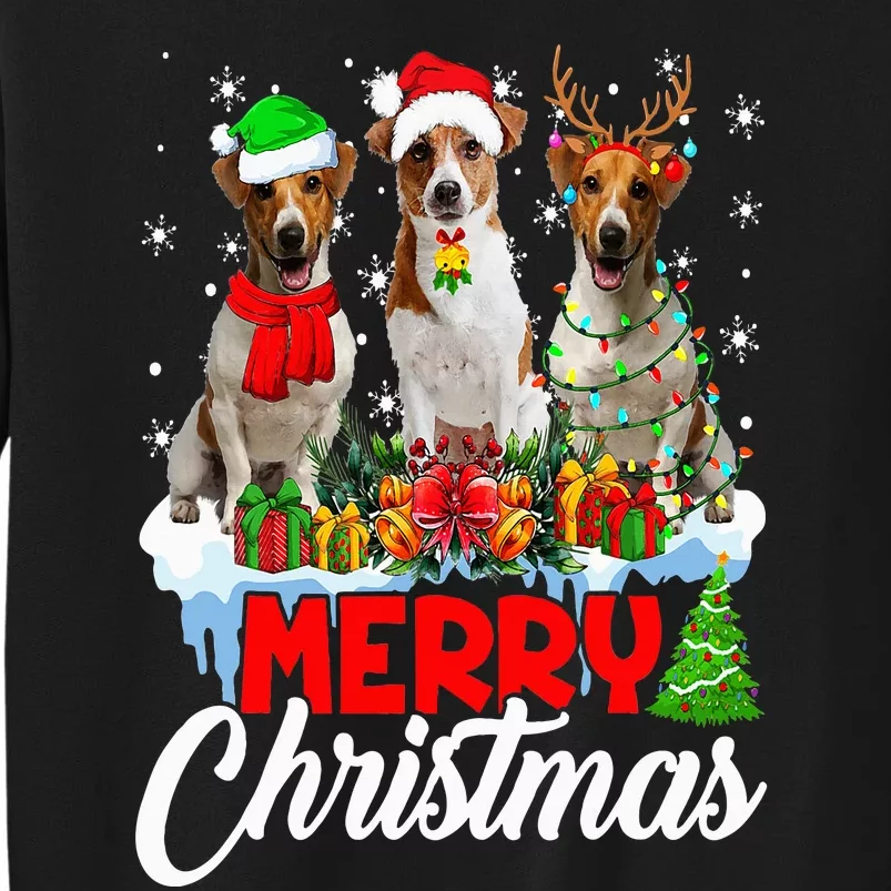 Merry Christmas Funny Jack Russell Terrier Dog Lover Xmas Tall Sweatshirt