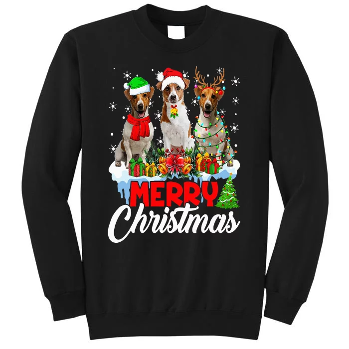 Merry Christmas Funny Jack Russell Terrier Dog Lover Xmas Tall Sweatshirt