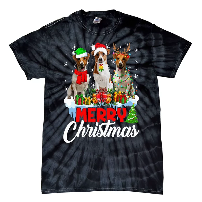 Merry Christmas Funny Jack Russell Terrier Dog Lover Xmas Tie-Dye T-Shirt