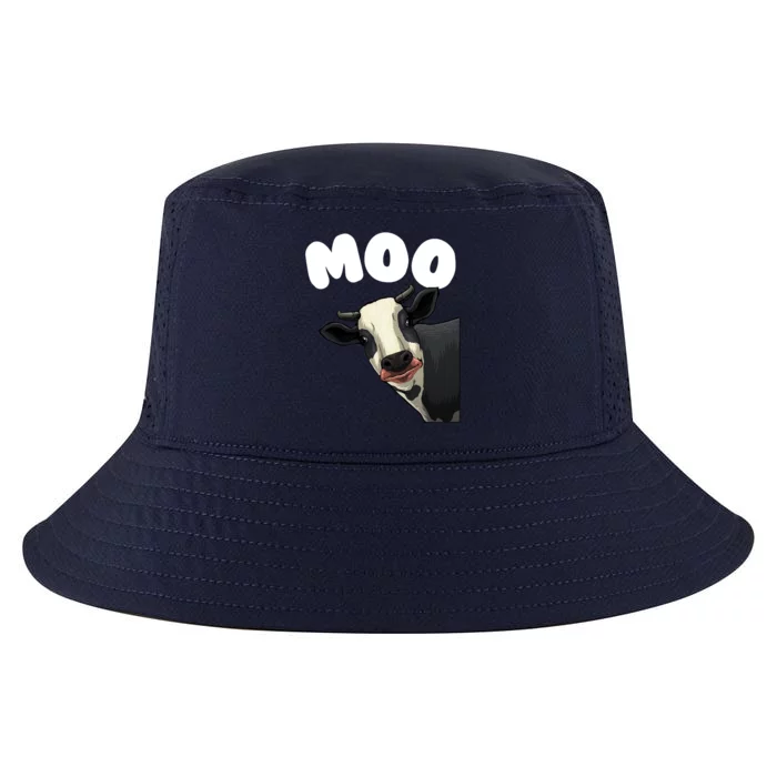 Moo Cow Farmer Farming Farm Contryside Trending Gift Cow Lover Cool Comfort Performance Bucket Hat