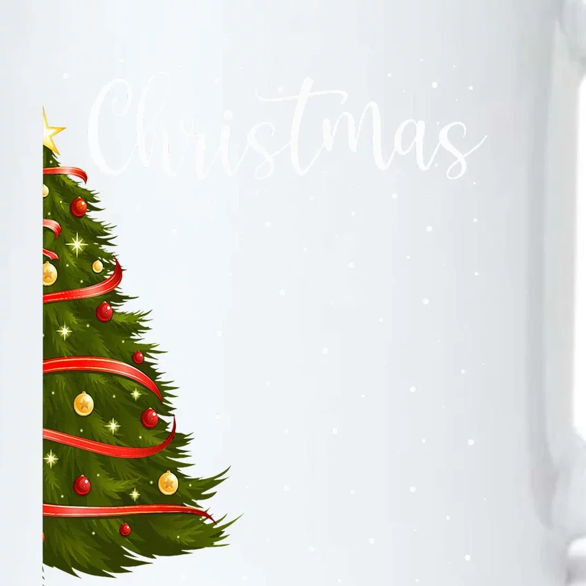 Merry Christmas Funny Christmas Tree Couples Matching Black Color Changing Mug