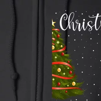 Merry Christmas Funny Christmas Tree Couples Matching Full Zip Hoodie