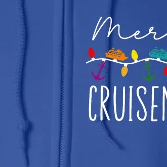 Merry Cruisemas Family Cruise Christmas Cruisin Crew Full Zip Hoodie