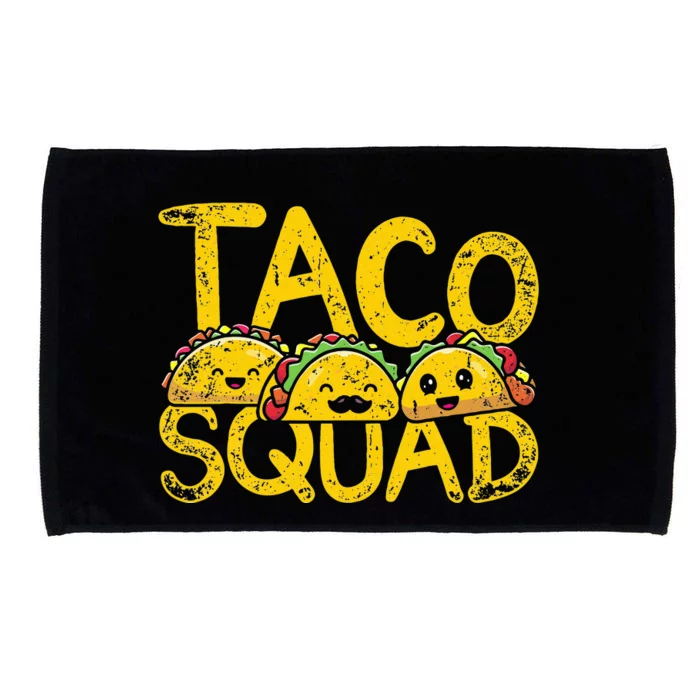 Mexican Cuisine Funny Taqueria Taco Squad Mexico Food Taco Microfiber Hand Towel