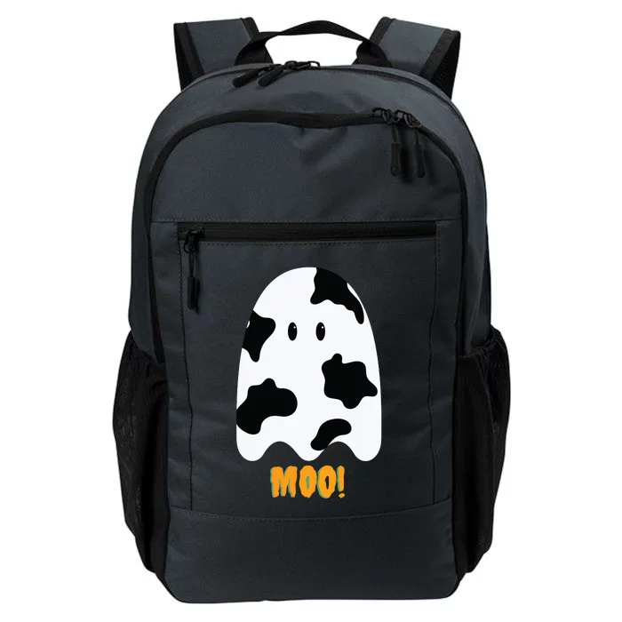 Moo! Cute Funny Cow Print Ghost Halloween Daily Commute Backpack