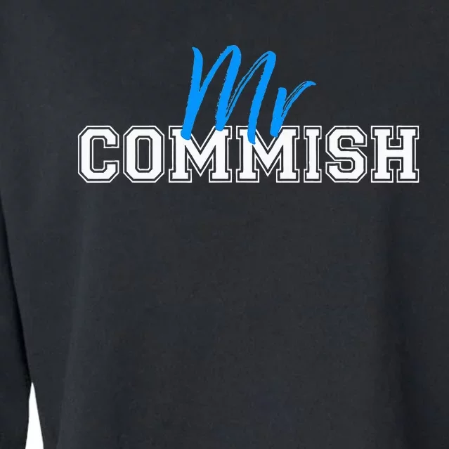 Mr Commish Fantasy Football Commissioner Cropped Pullover Crew