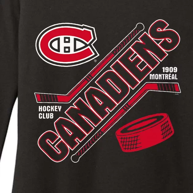 Montreal Canadiens Force Blue Officially Womens CVC Long Sleeve Shirt