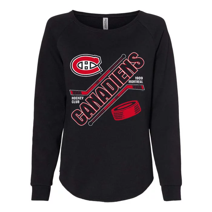 Montreal Canadiens Force Blue Officially Womens California Wash Sweatshirt