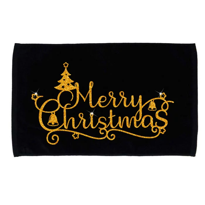 Merry Christmas Festive Holiday Microfiber Hand Towel