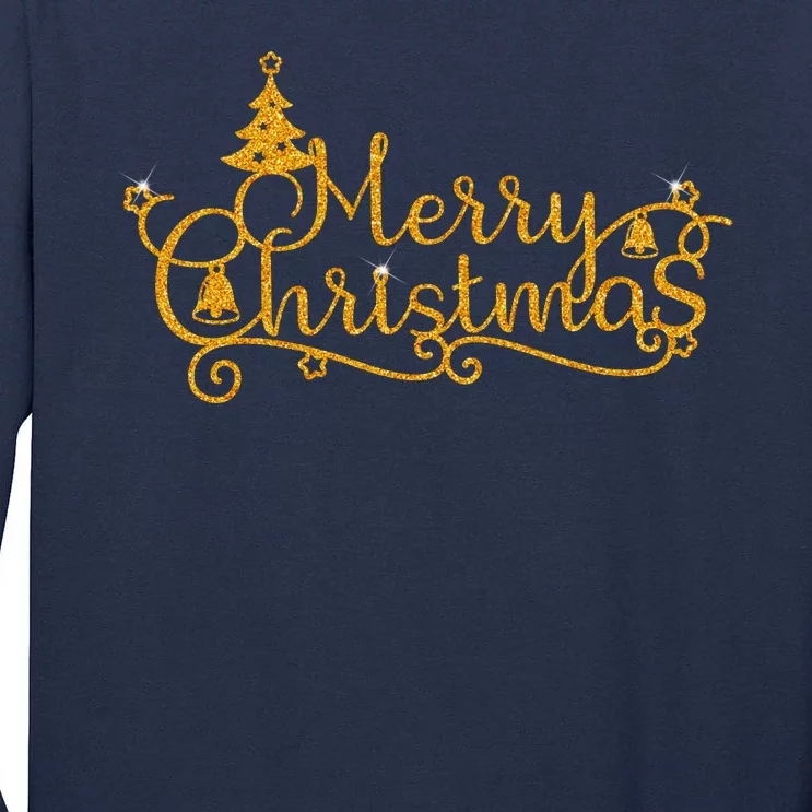 Merry Christmas Festive Holiday Tall Long Sleeve T-Shirt