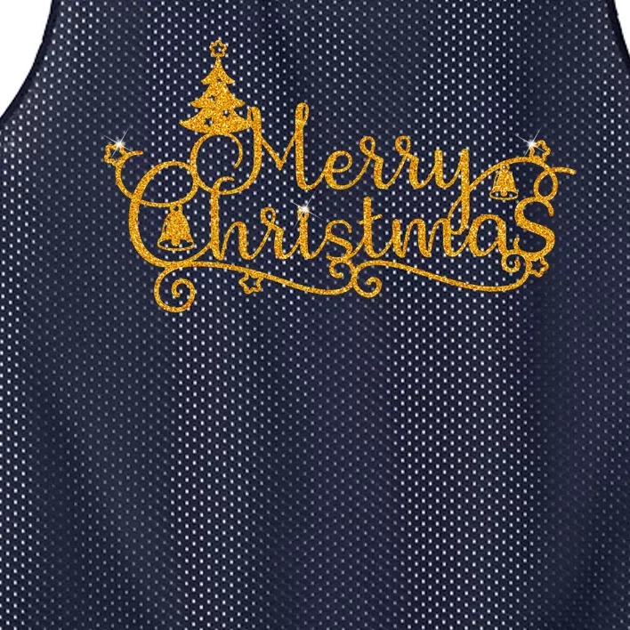 Merry Christmas Festive Holiday Mesh Reversible Basketball Jersey Tank