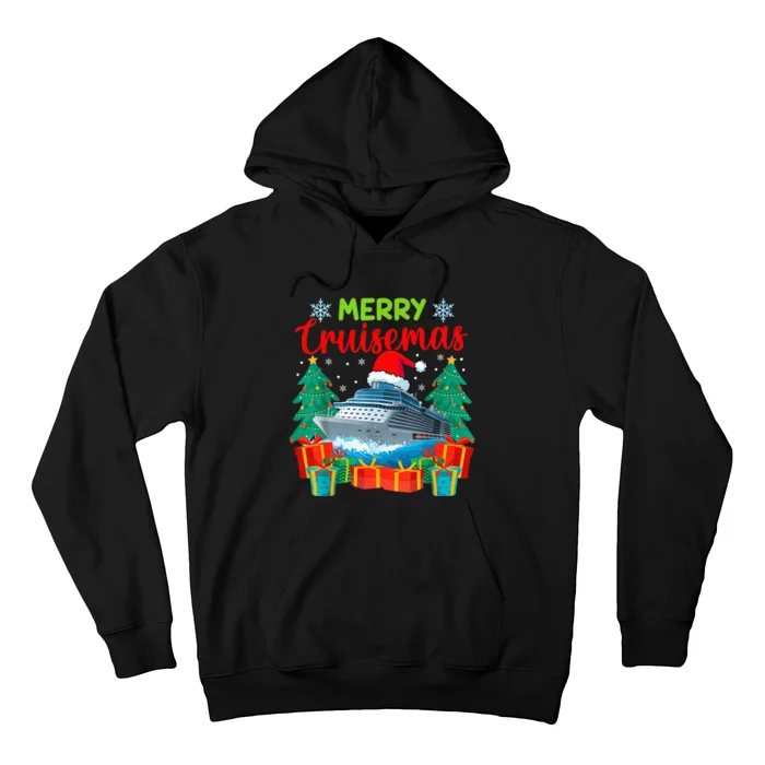 Merry Cruisemas Family Cruise Christmas Funny Boat Trip Hoodie