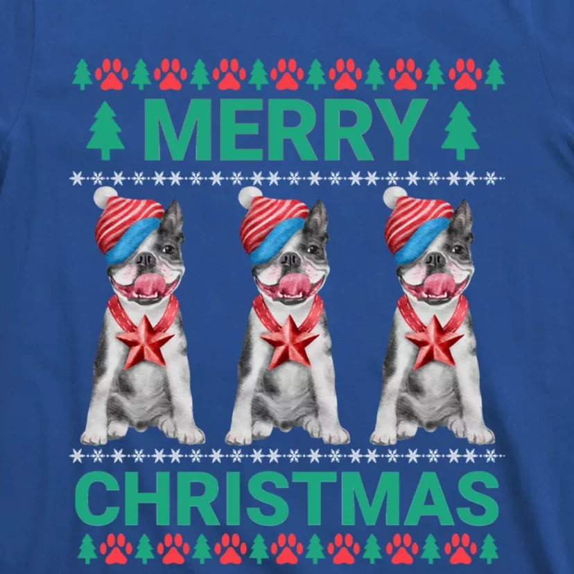 Merry Christmas French Bulldog Puppy Cute Xmas Bulldog Lover Gift T-Shirt