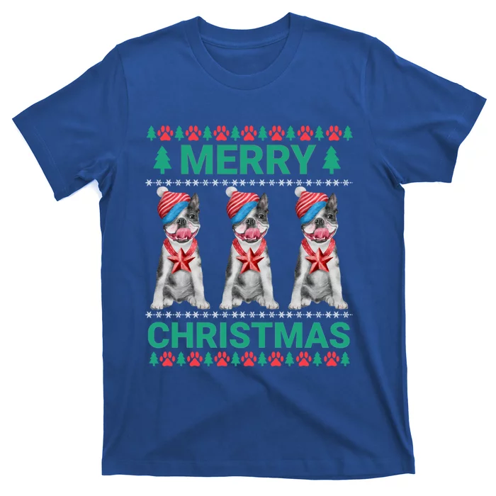 Merry Christmas French Bulldog Puppy Cute Xmas Bulldog Lover Gift T-Shirt