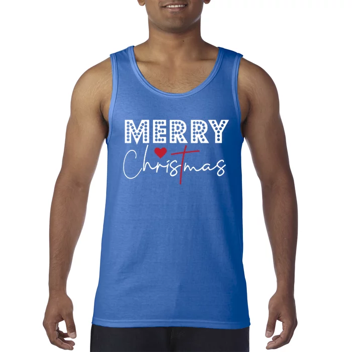 Merry Christmas Festive Graphic Holiday And Gift Tank Top