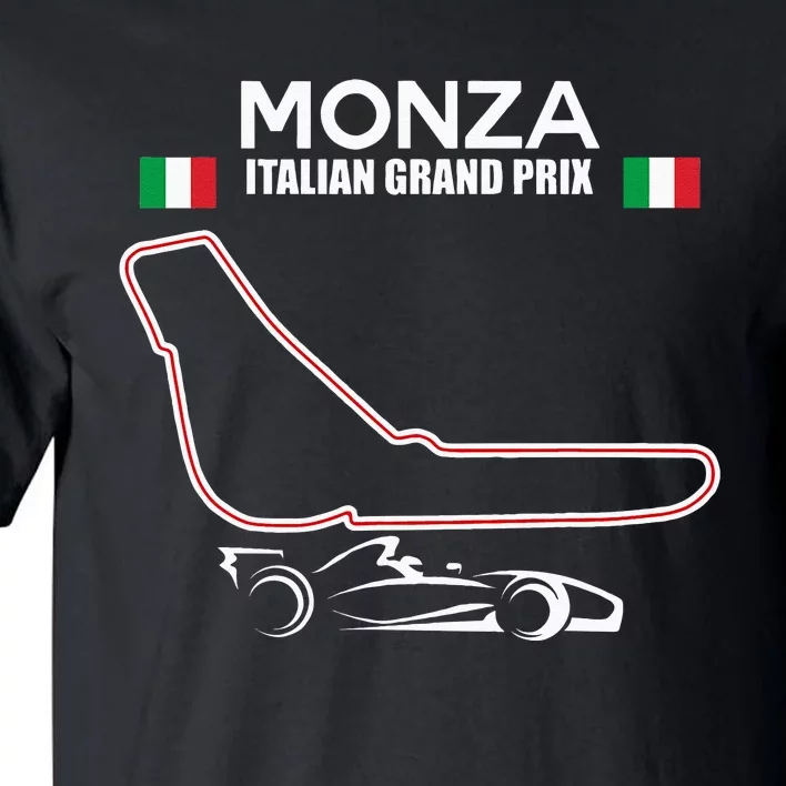 Monza Circuit Formula Racing Car Italian Grand Prix Tall T-Shirt